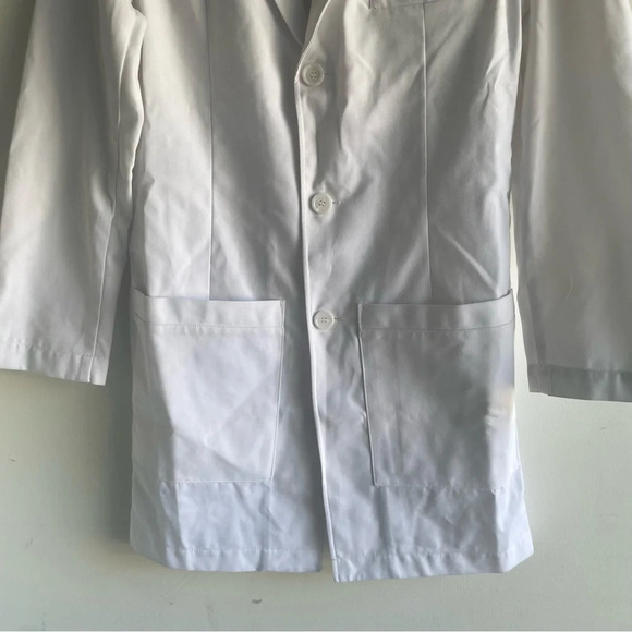 Medelita Men's White Professional Laennec Lab Coat 22386 - Picture 4 of 8